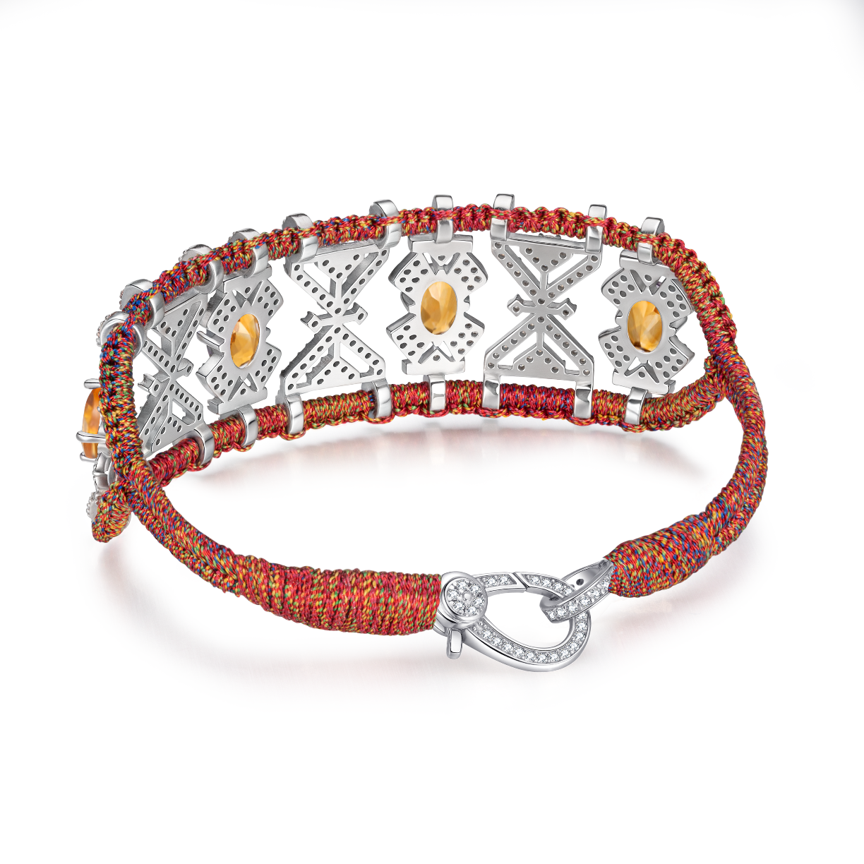 Bracelet Fortalezza Red shanti - Citrines