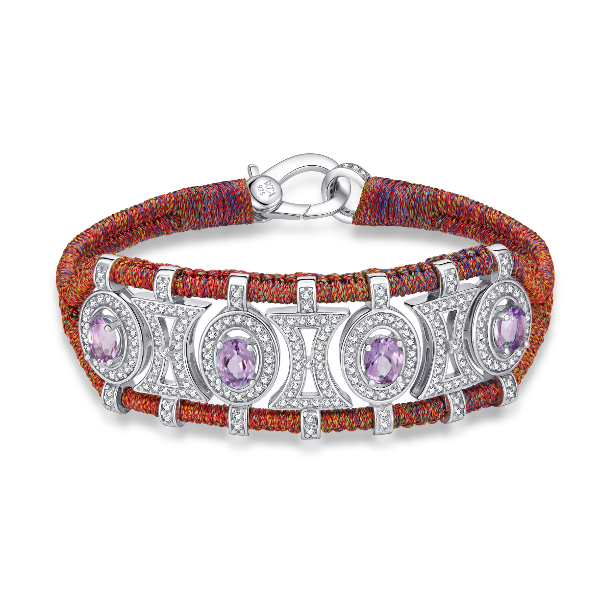 Bracelet Olinda red shanti - Améthystes