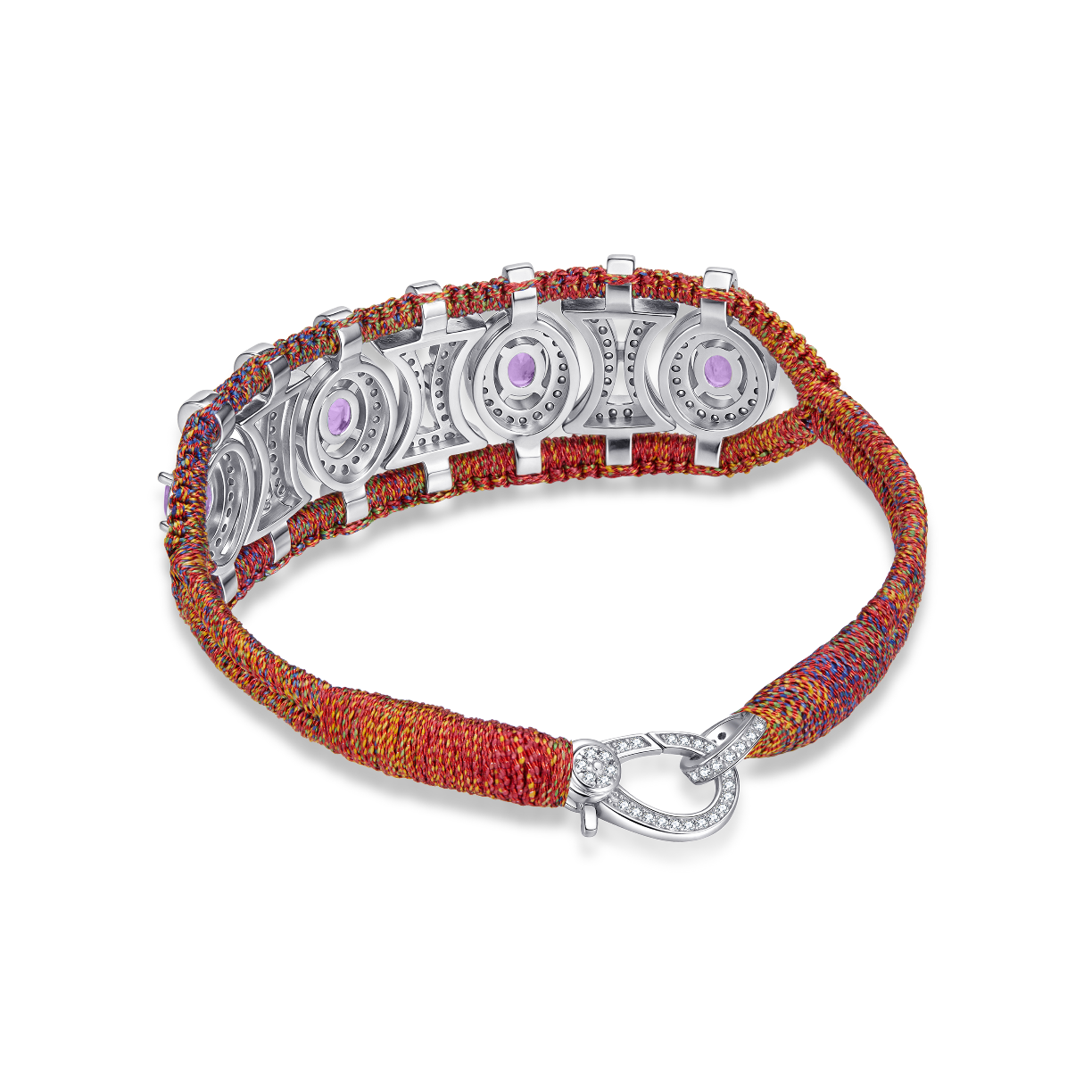 Bracelet Olinda red shanti - Améthystes