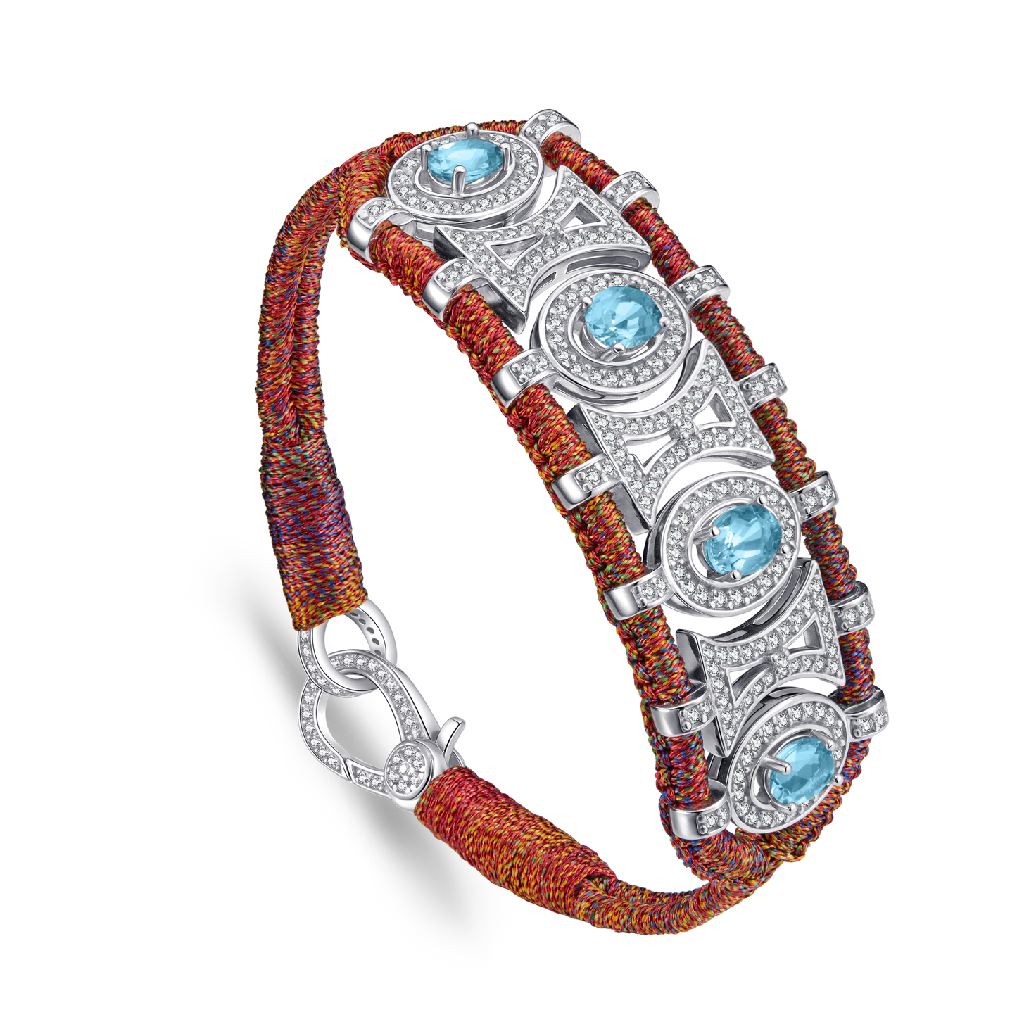 Bracelet Olinda red shanti - Topazes