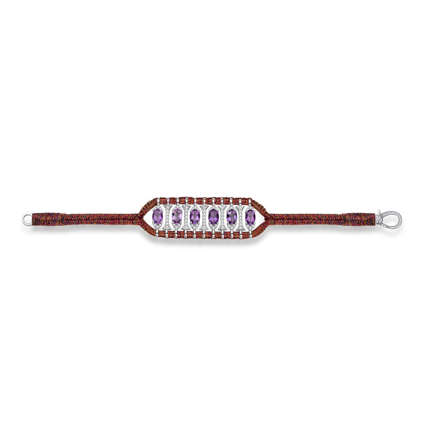Bracelet Teresina Red Shanti - améthystes