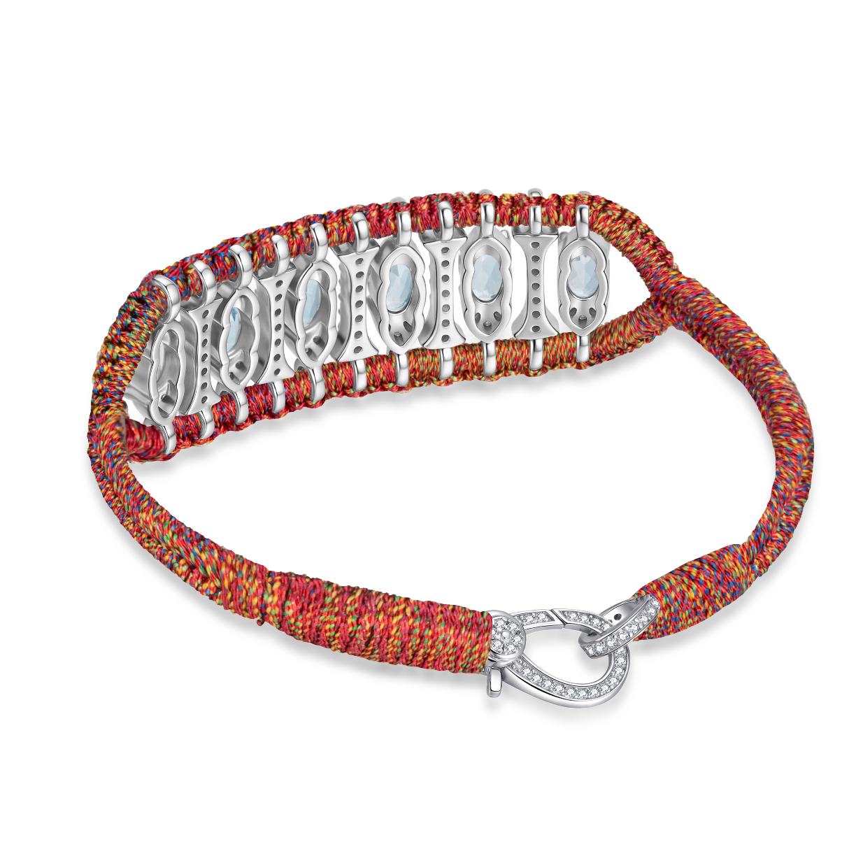 Teresina red shanti bracelet - Topaz