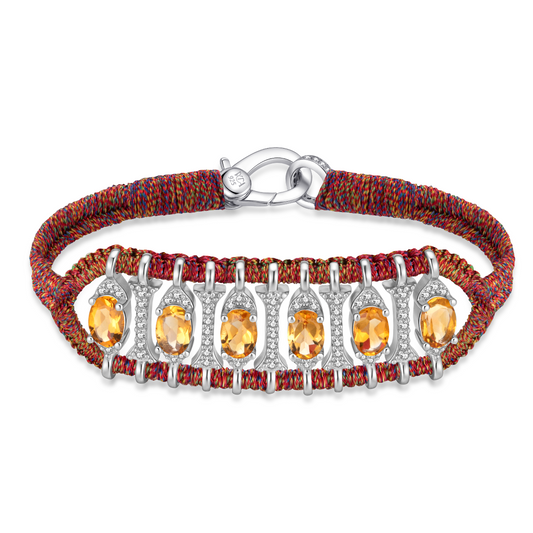 Teresina Red Shanti bracelet - Citrine