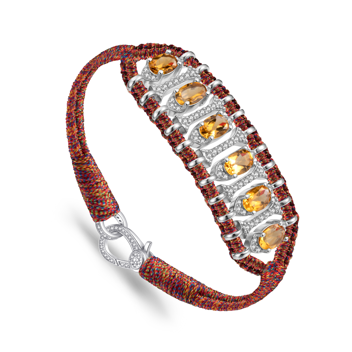 Bracelet Teresina Red Shanti - Citrine