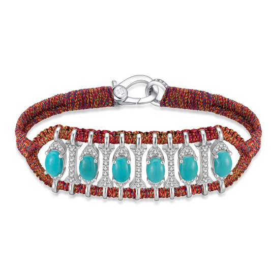 Bracelet Teresina Red Shanti - Turquoises