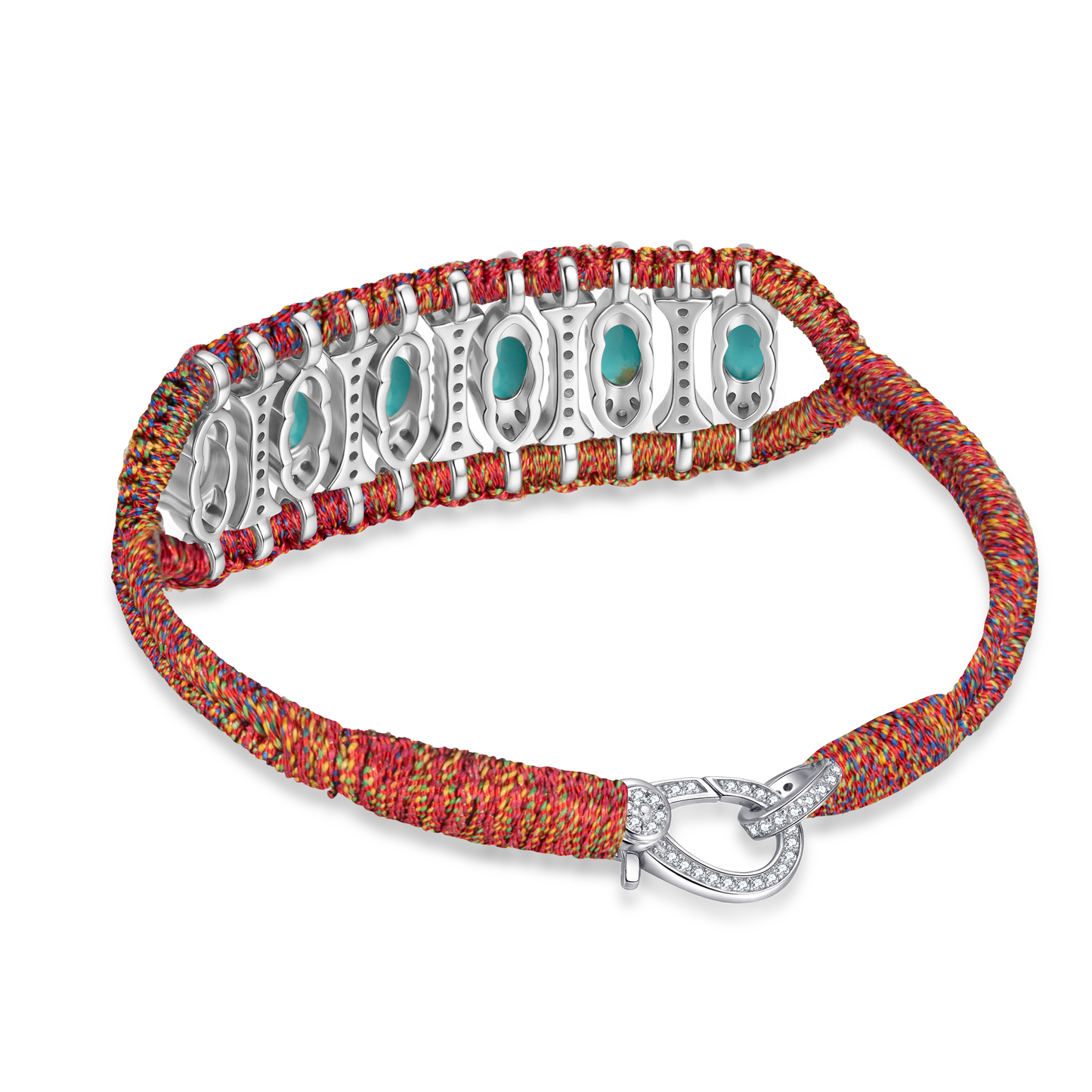 Bracelet Teresina Red Shanti - Turquoises