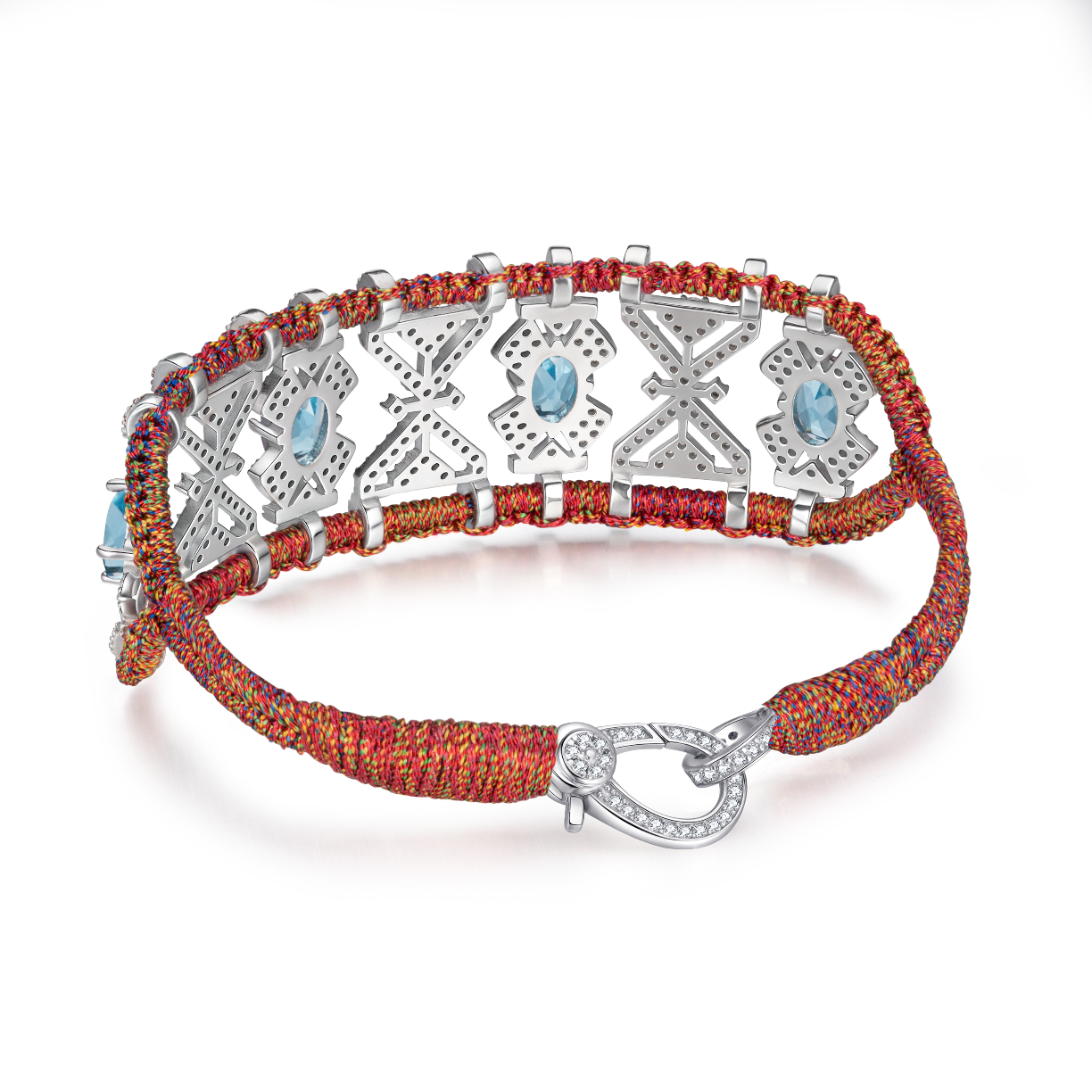 Bracelet Fortalezza red shanti - Topazes
