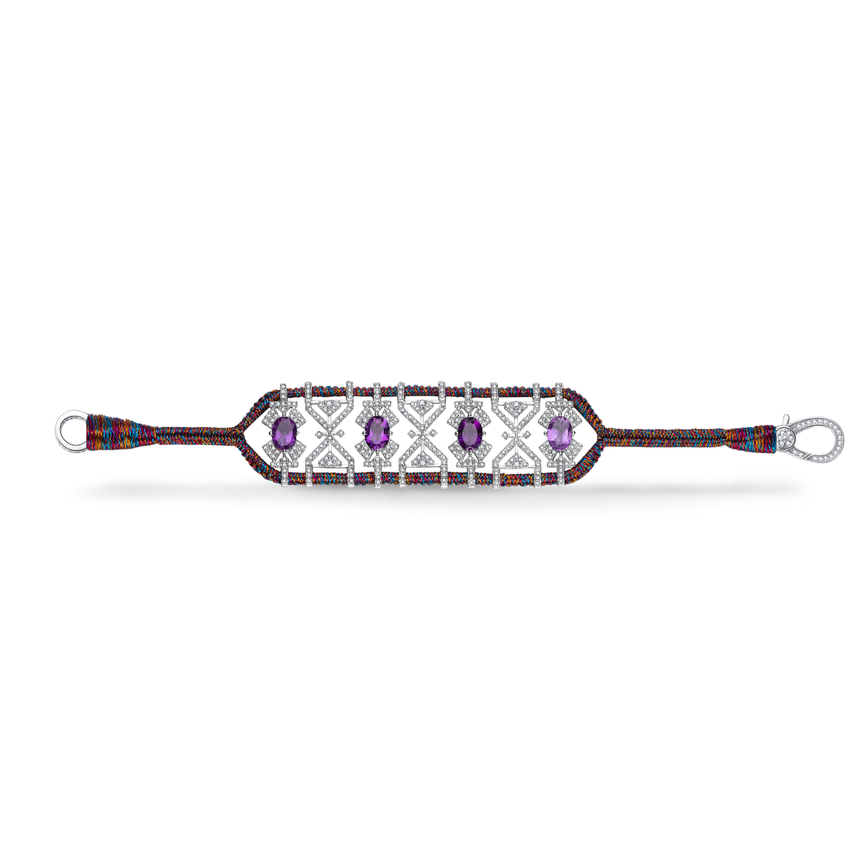 Bracelet Fortalezza Purple Shanti - Amethysts
