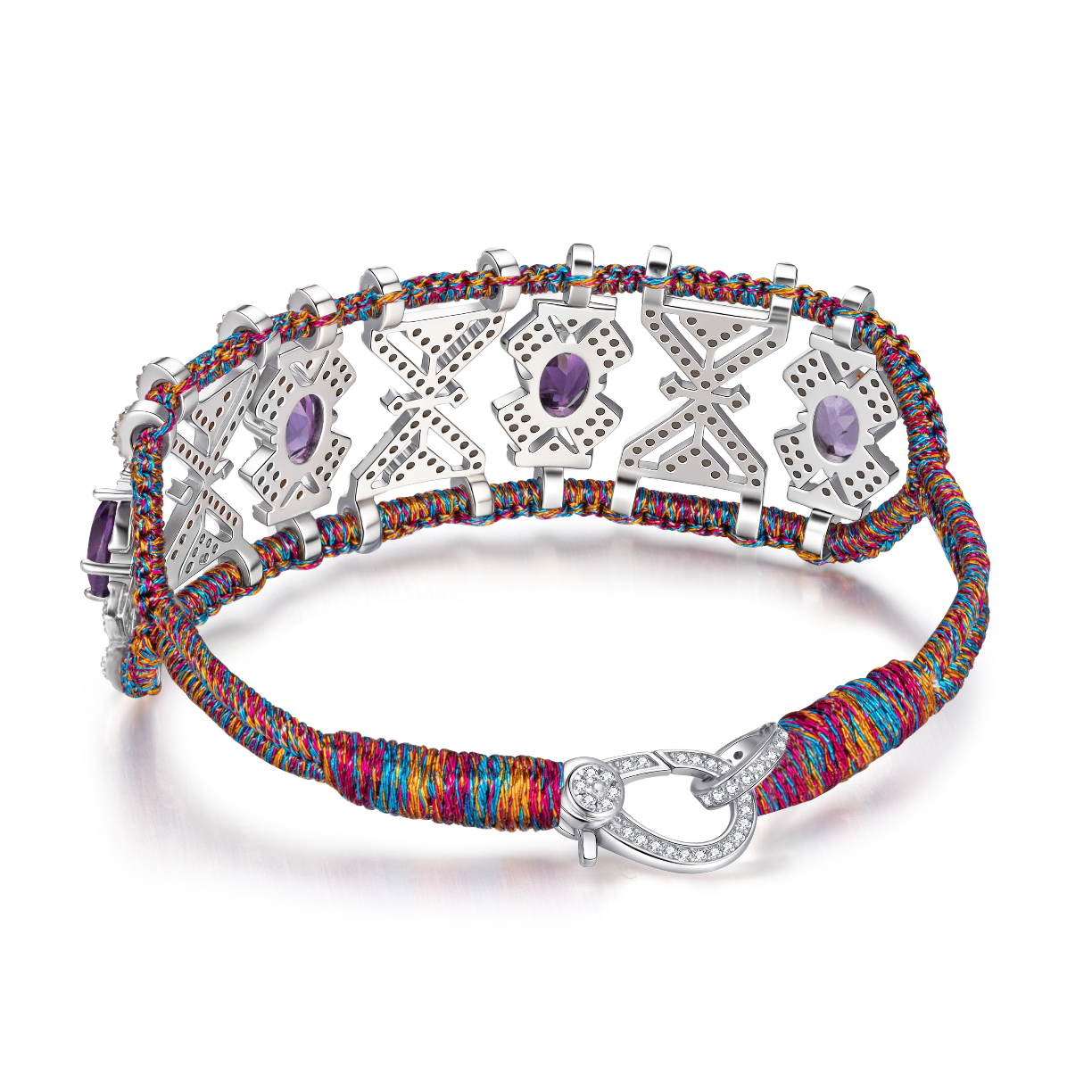 Bracelet Fortalezza Purple Shanti - Amethysts