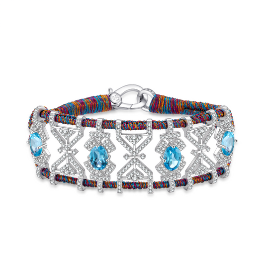 Bracelet Fortalezza purple shanti - Topazes