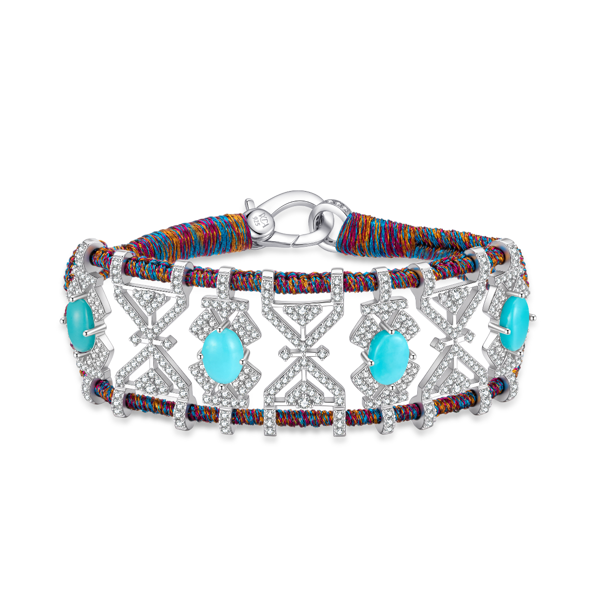 Bracelet Fortalezza purple Shanti - Turquoises