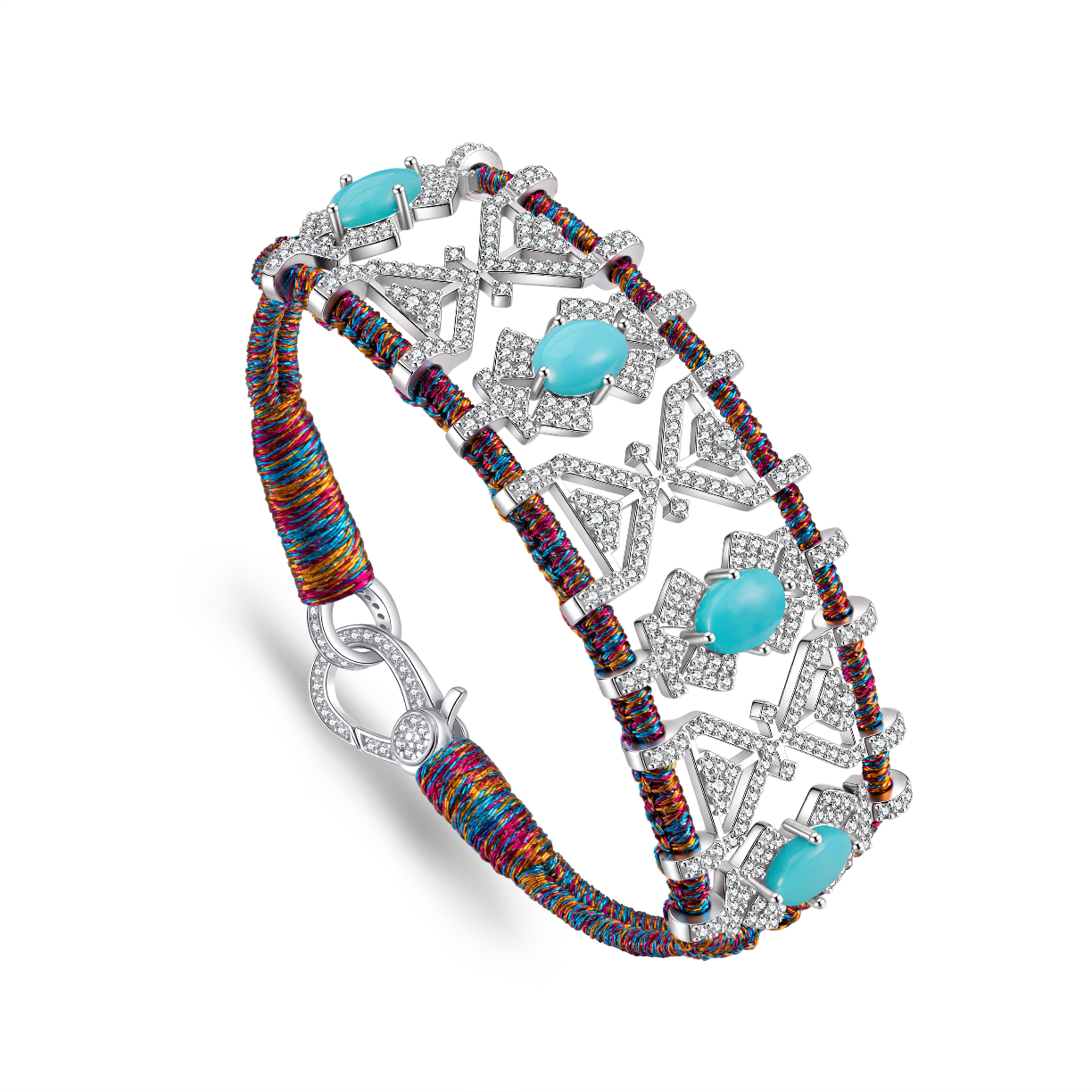 Bracelet Fortalezza purple Shanti - Turquoises