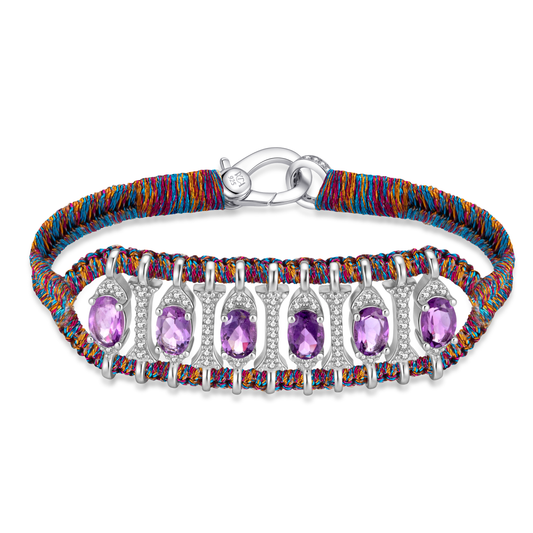 Teresina purple shanti bracelet - Amethyst