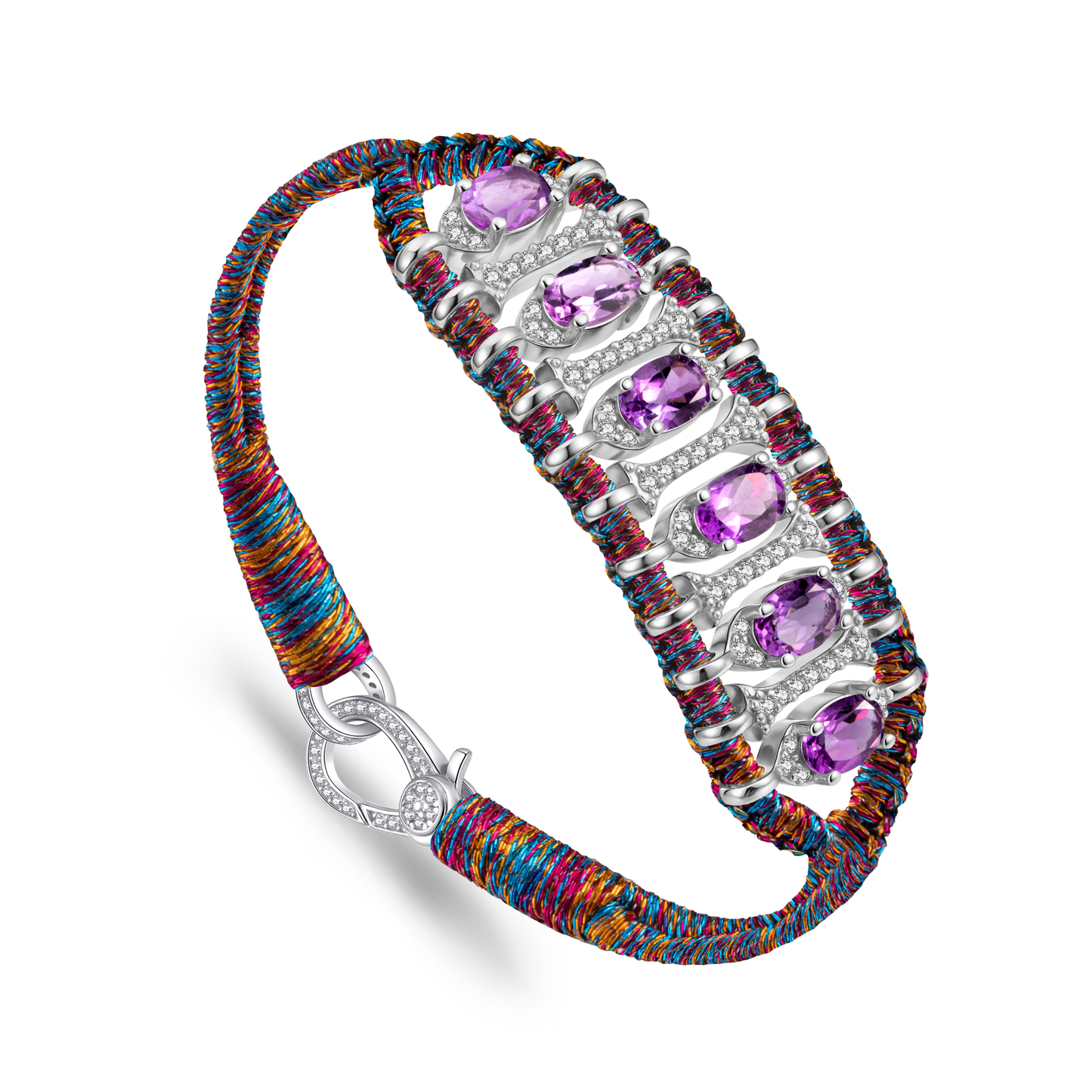 Bracelet Teresina Purple Shanti - améthystes