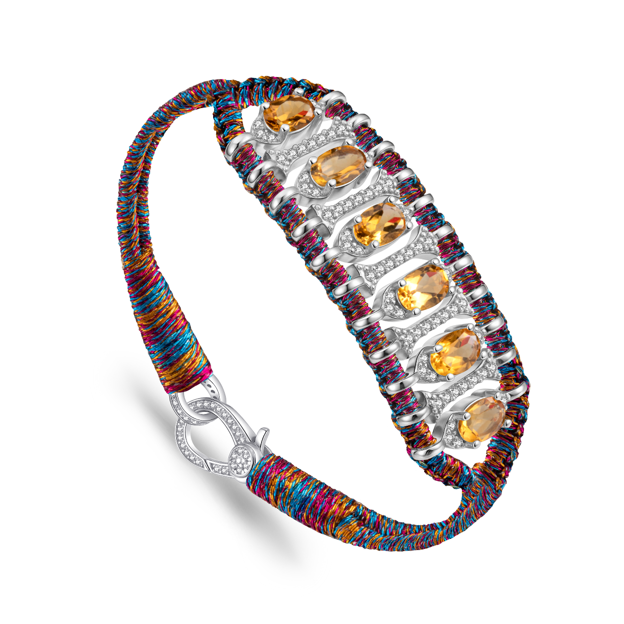 Bracelet Teresina Purple Shanti - Citrine