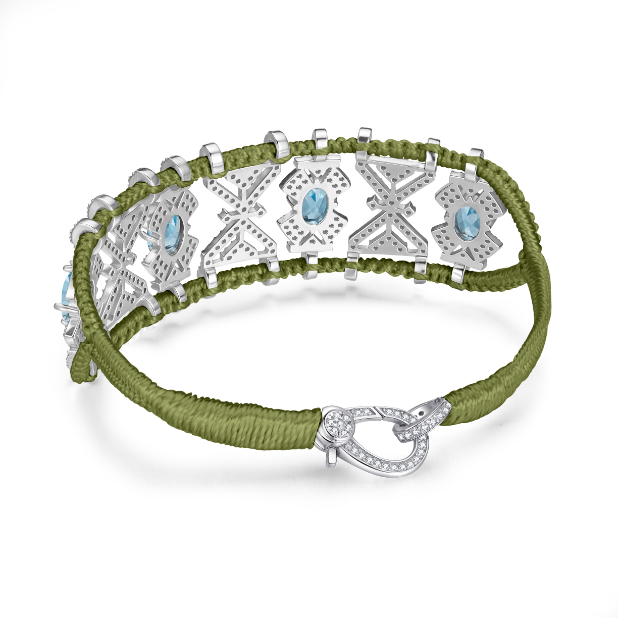 Bracelet Fortalezza olive - Topazes