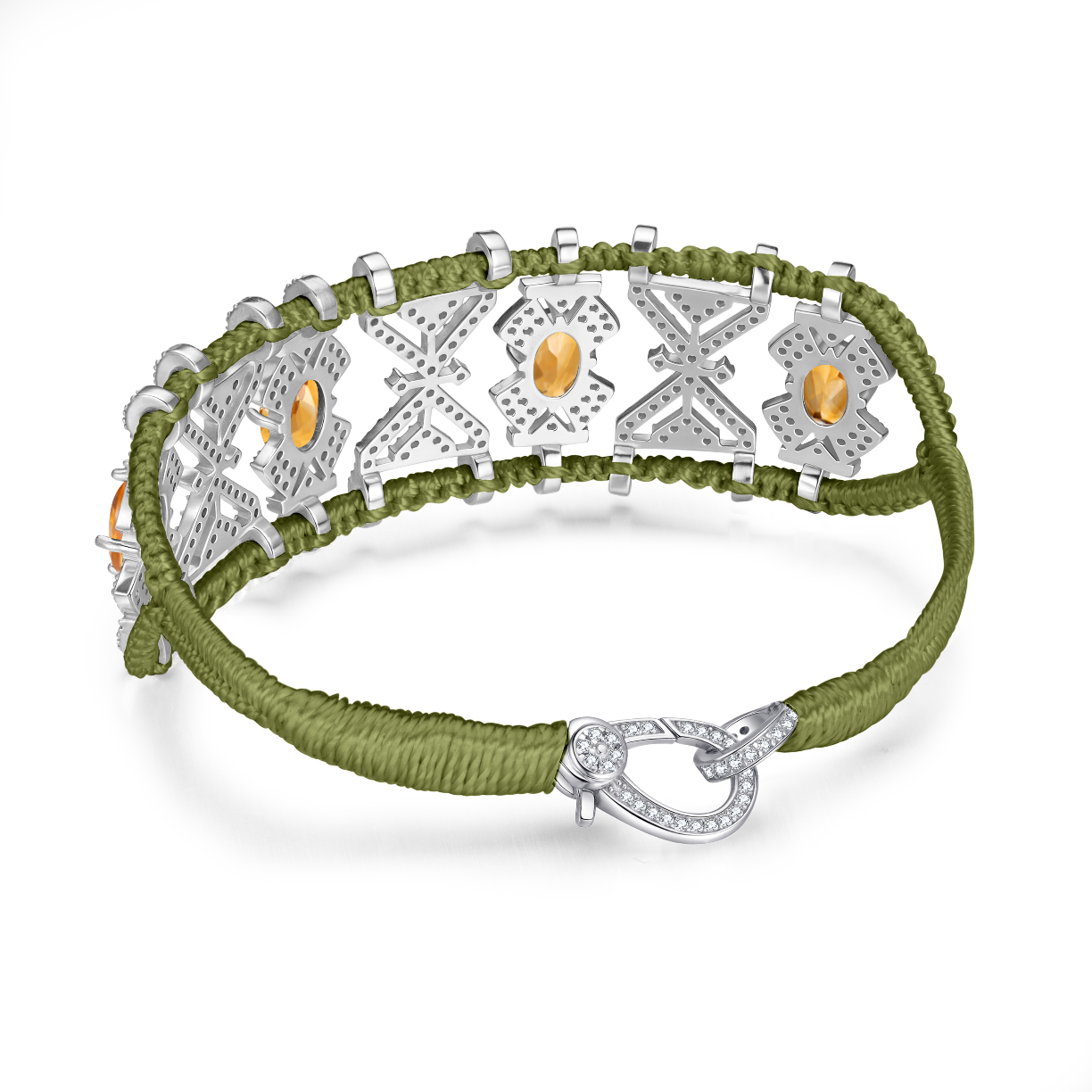 Bracelet Fortalezza Olive - Citrines