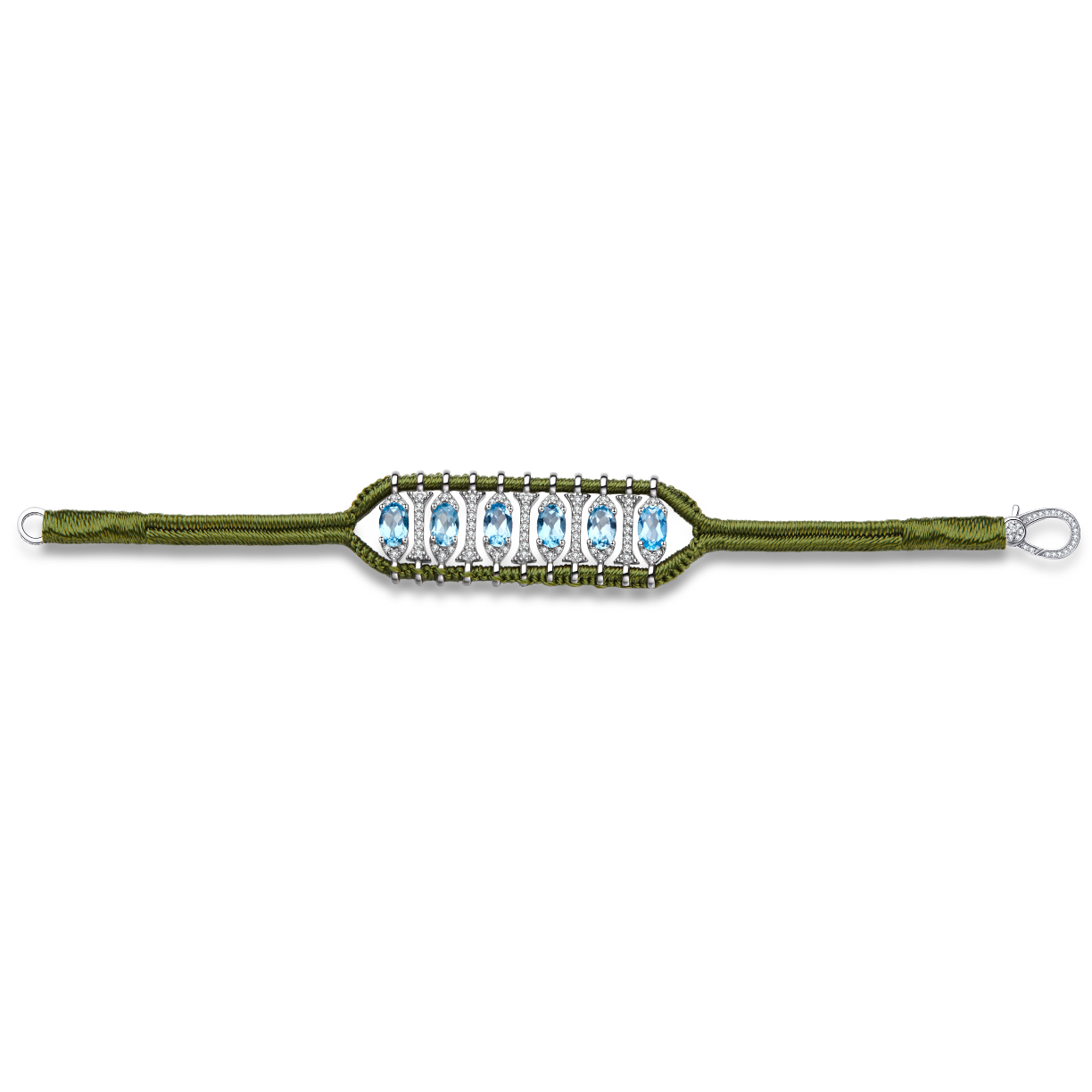 Teresina olive bracelet - Topaz