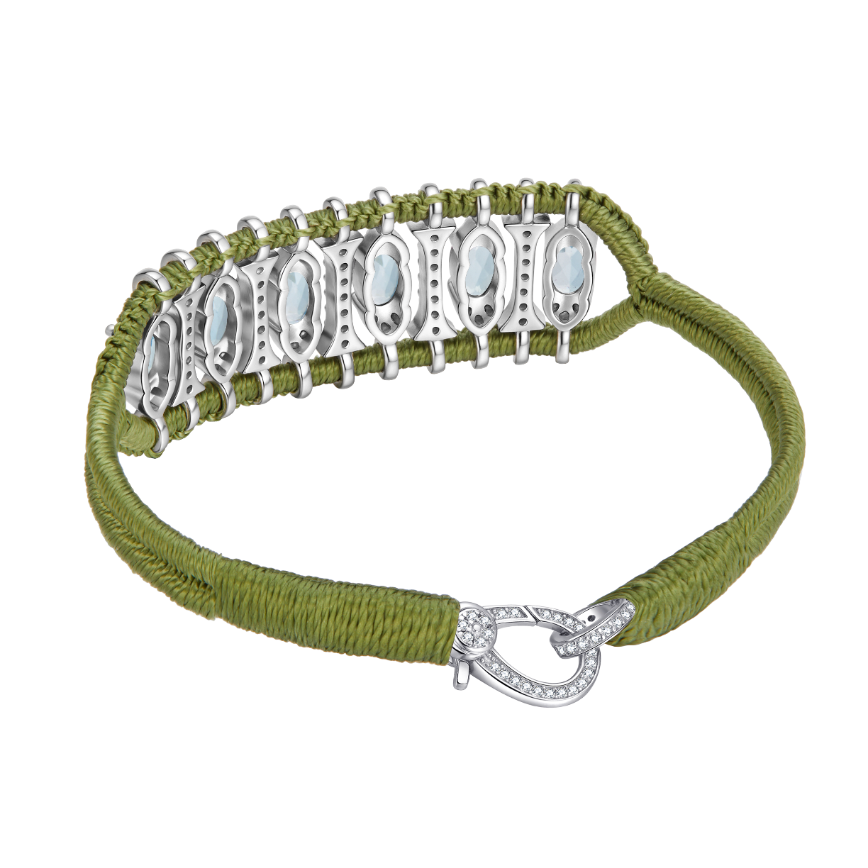 Teresina olive bracelet - Topaz