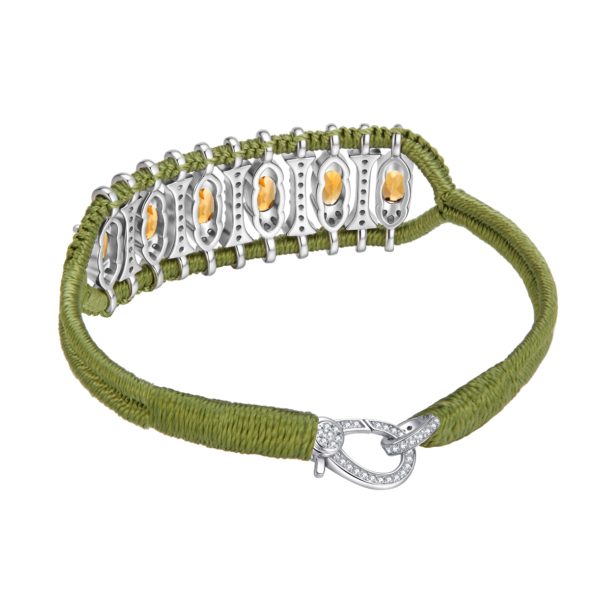 Bracelet Teresina Olive - Citrines