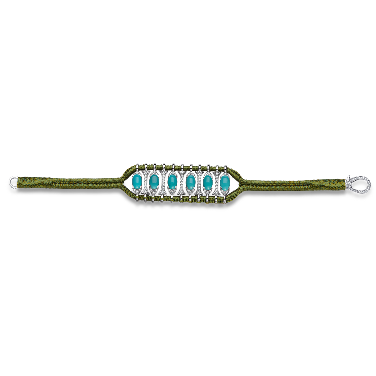 Teresina olive bracelet - Turquoise