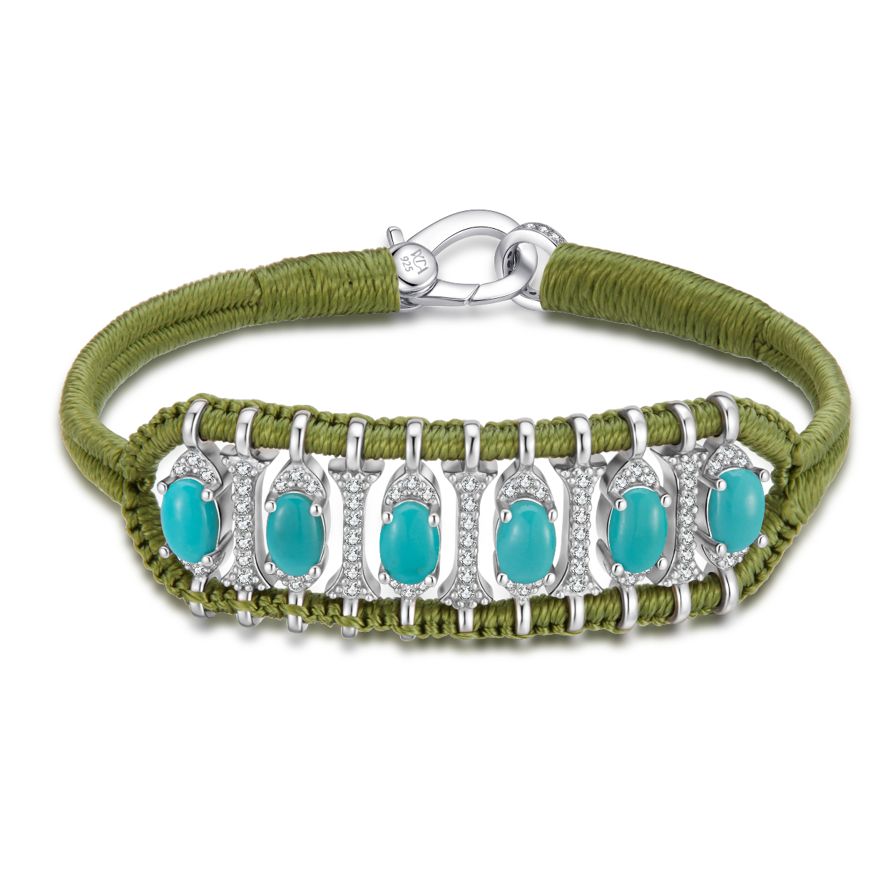 Teresina olive bracelet - Turquoise