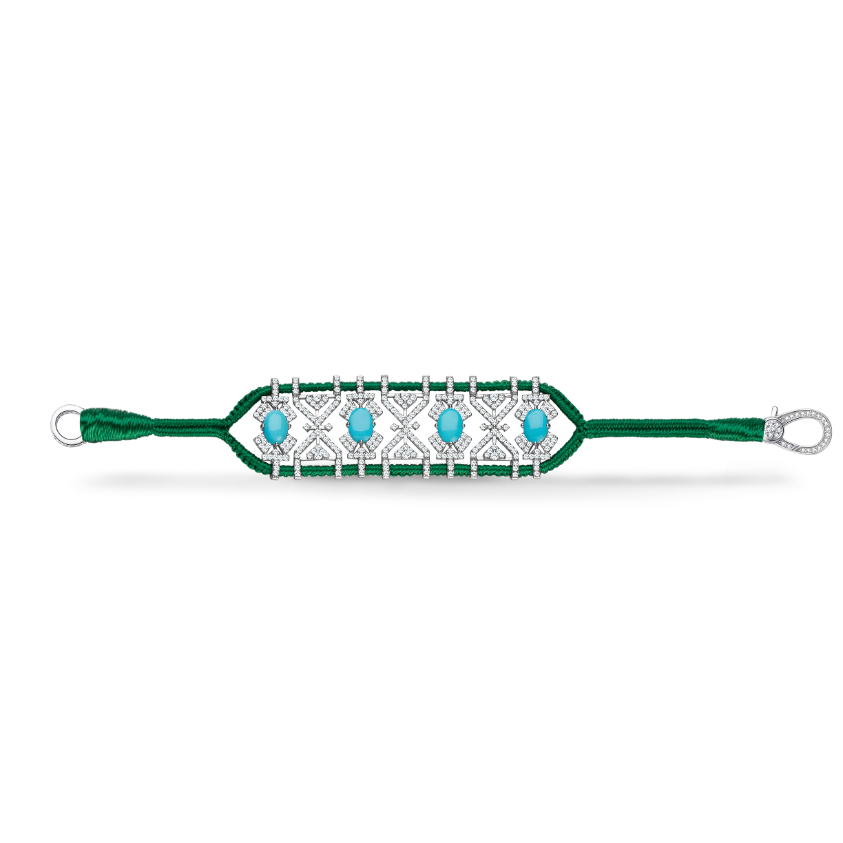 Bracelet Fortalezza Green - Turquoises