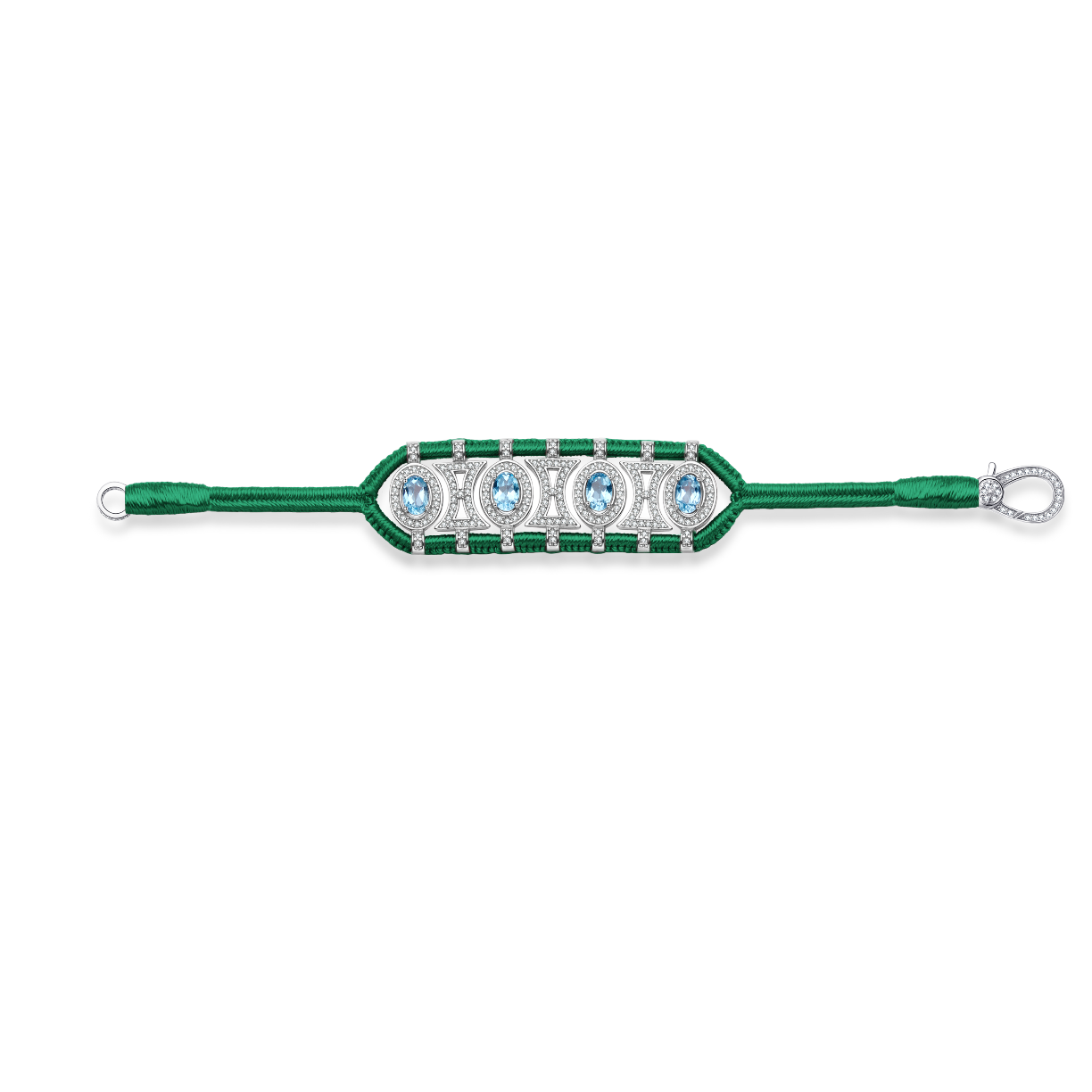 Bracelet Olinda vert - Topazes
