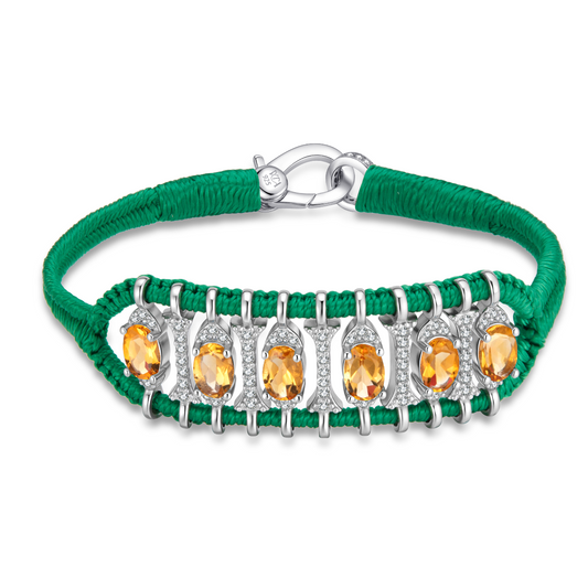 Teresina Green bracelet - Citrine