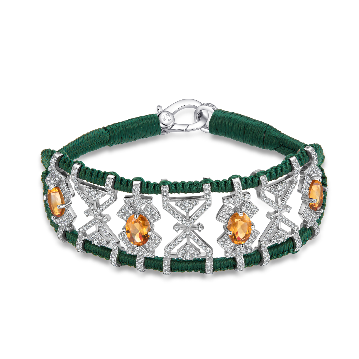 Bracelet Fortalezza Sapin - Citrines