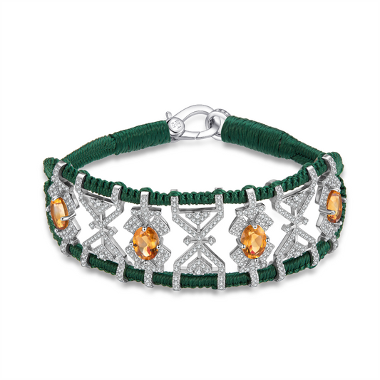 Bracelet Fortalezza Sapin - Citrines