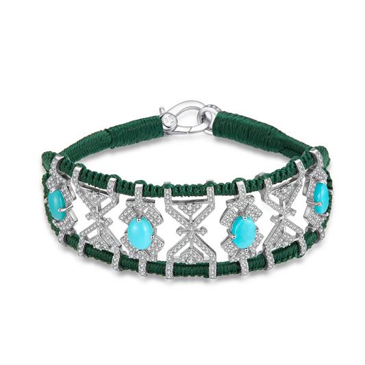 Bracelet Fortalezza Sapin - Turquoises