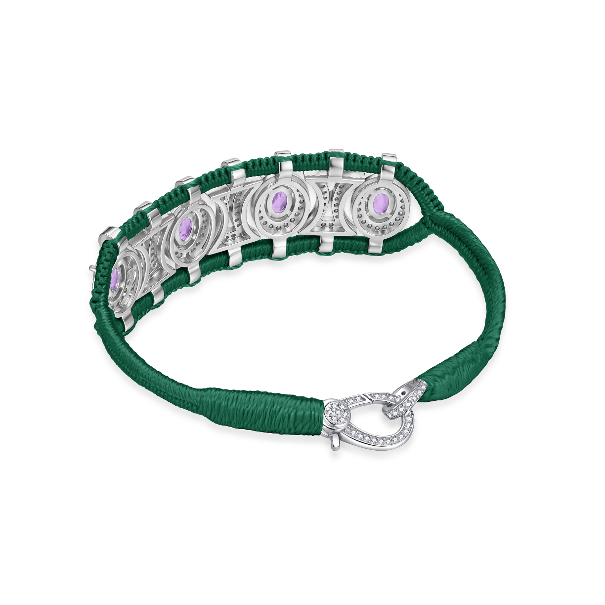 Bracelet Olinda sapin - Améthystes