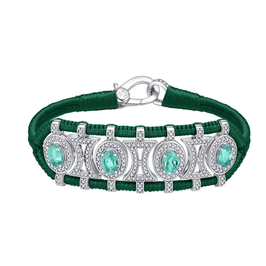 Olinda fir-tree bracelet - Emeralds