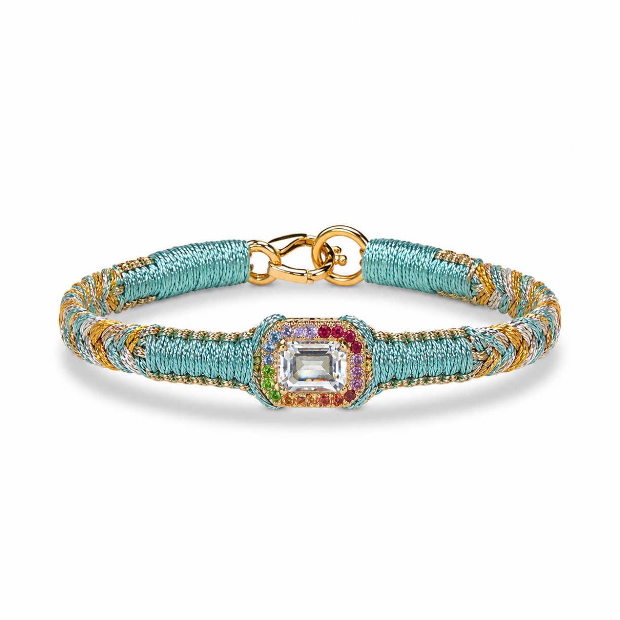 sky - brass amy bracelet - crystal