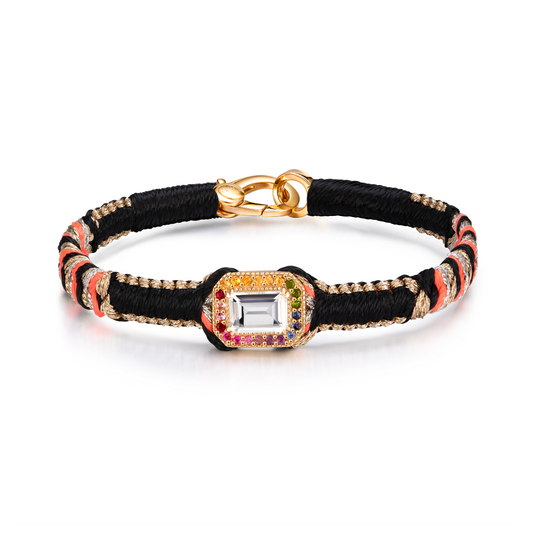 bracelet amy noir - cristal