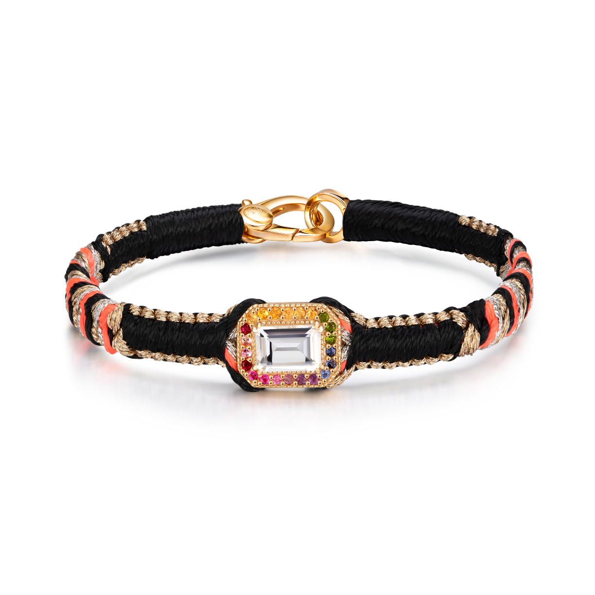 black amy bracelet - crystal