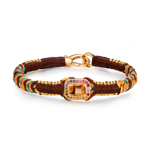 bracelet amy Choco - citrine