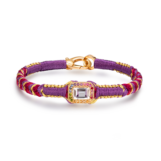 bracelet amy violet - cristal