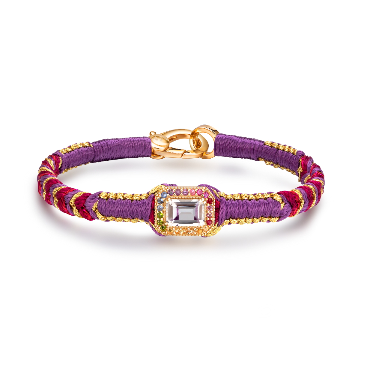 purple amy bracelet - crystal