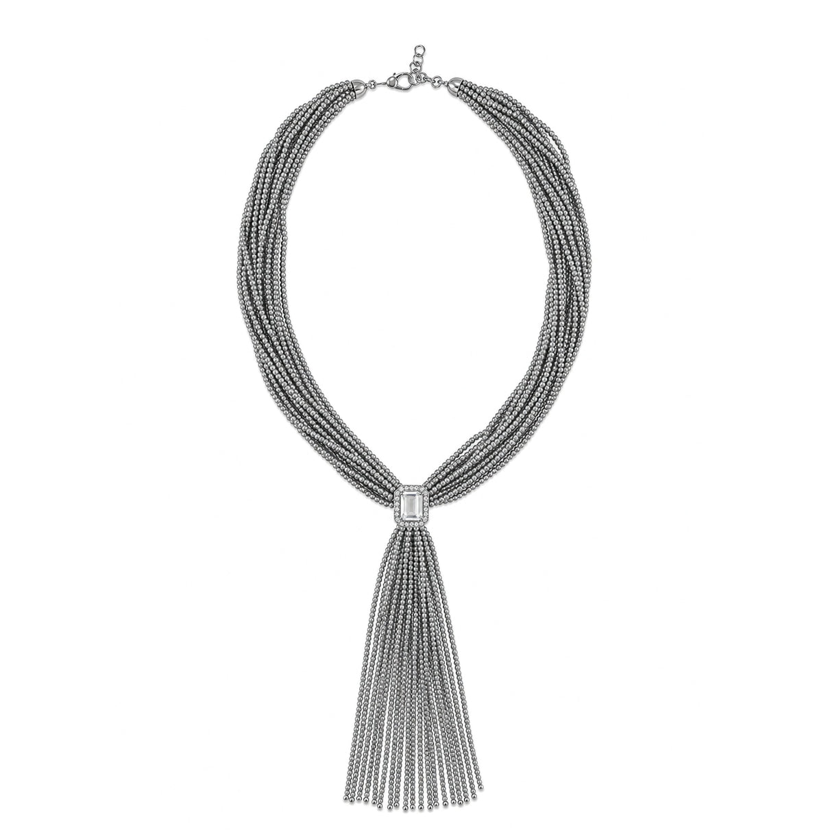 Collier Tassel perles - cristal