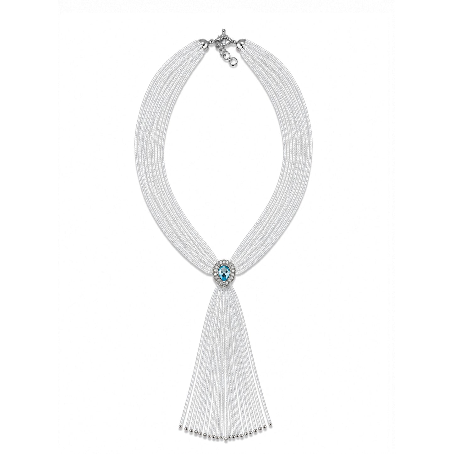 Tassel lapis Necklace - topaze