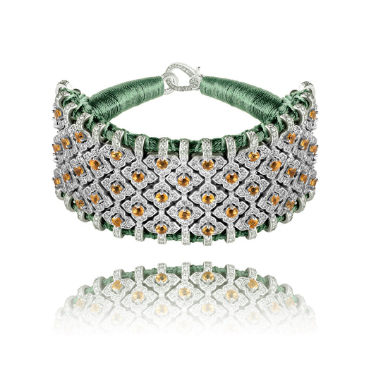 Bracelet Bahia moss - Citrine