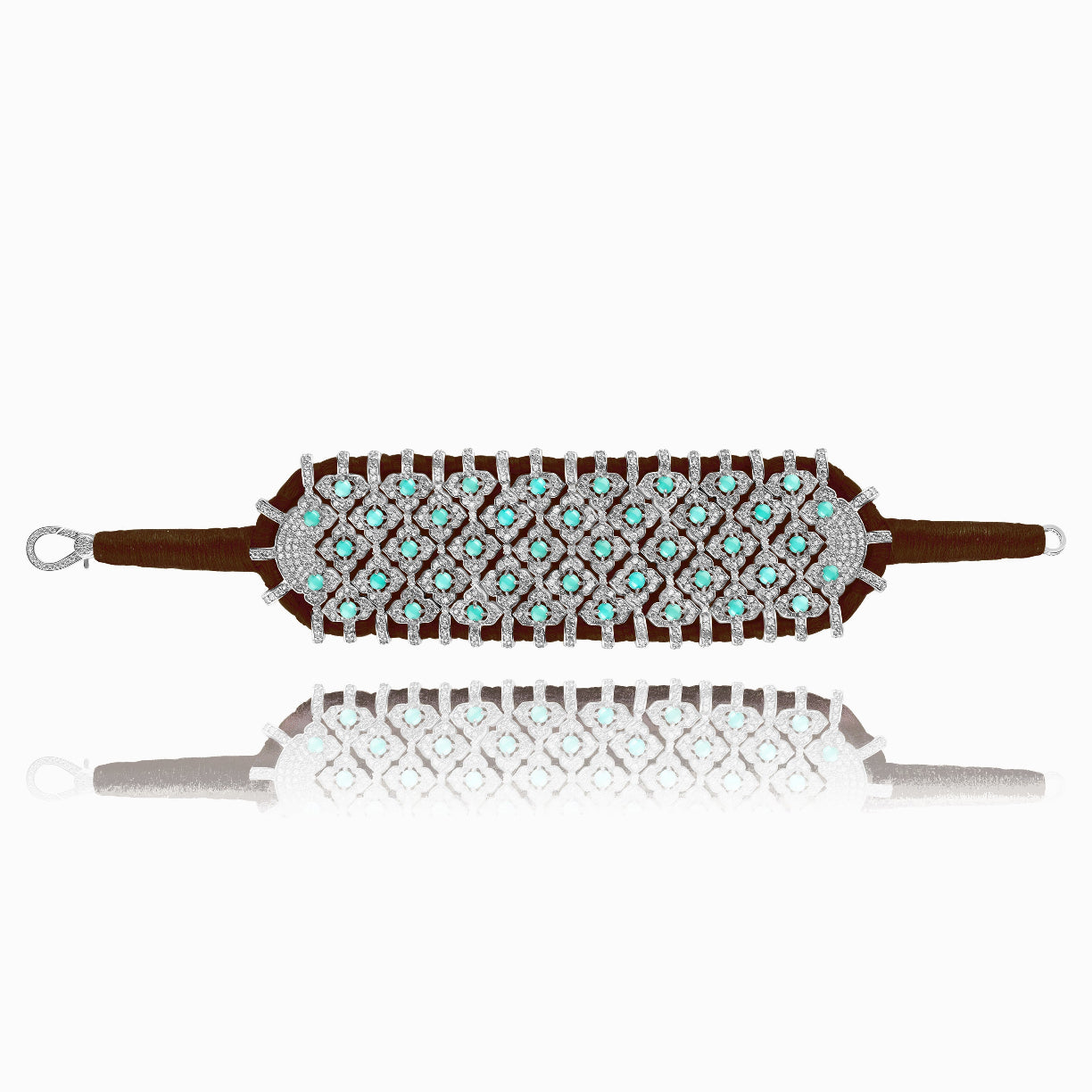 Bracelet Bahia Choco - Turquoise