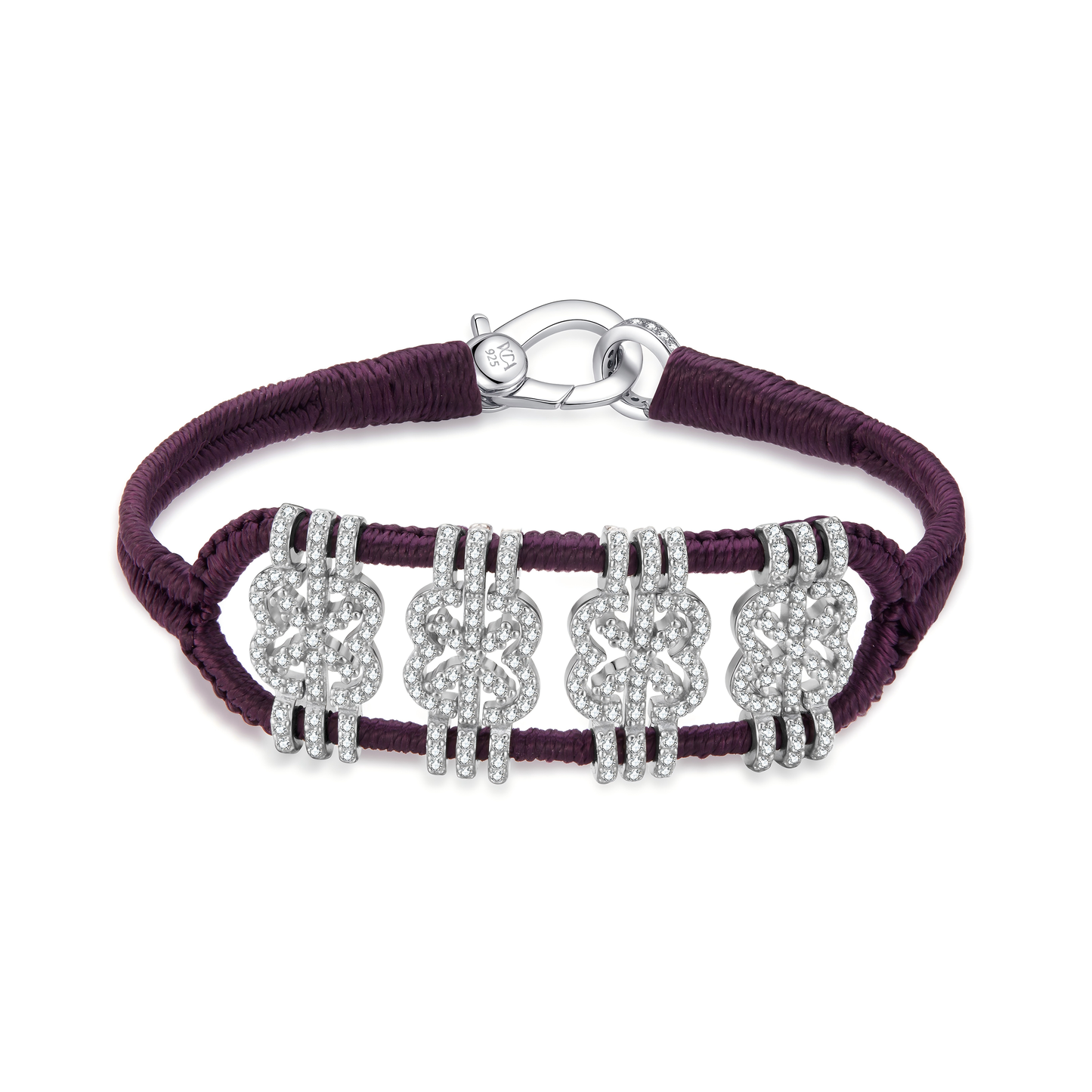 Bracelet Belem aubergine