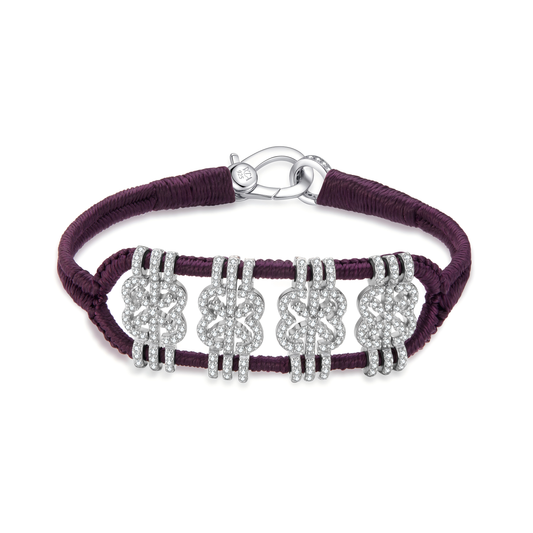 Bracelet Belem aubergine