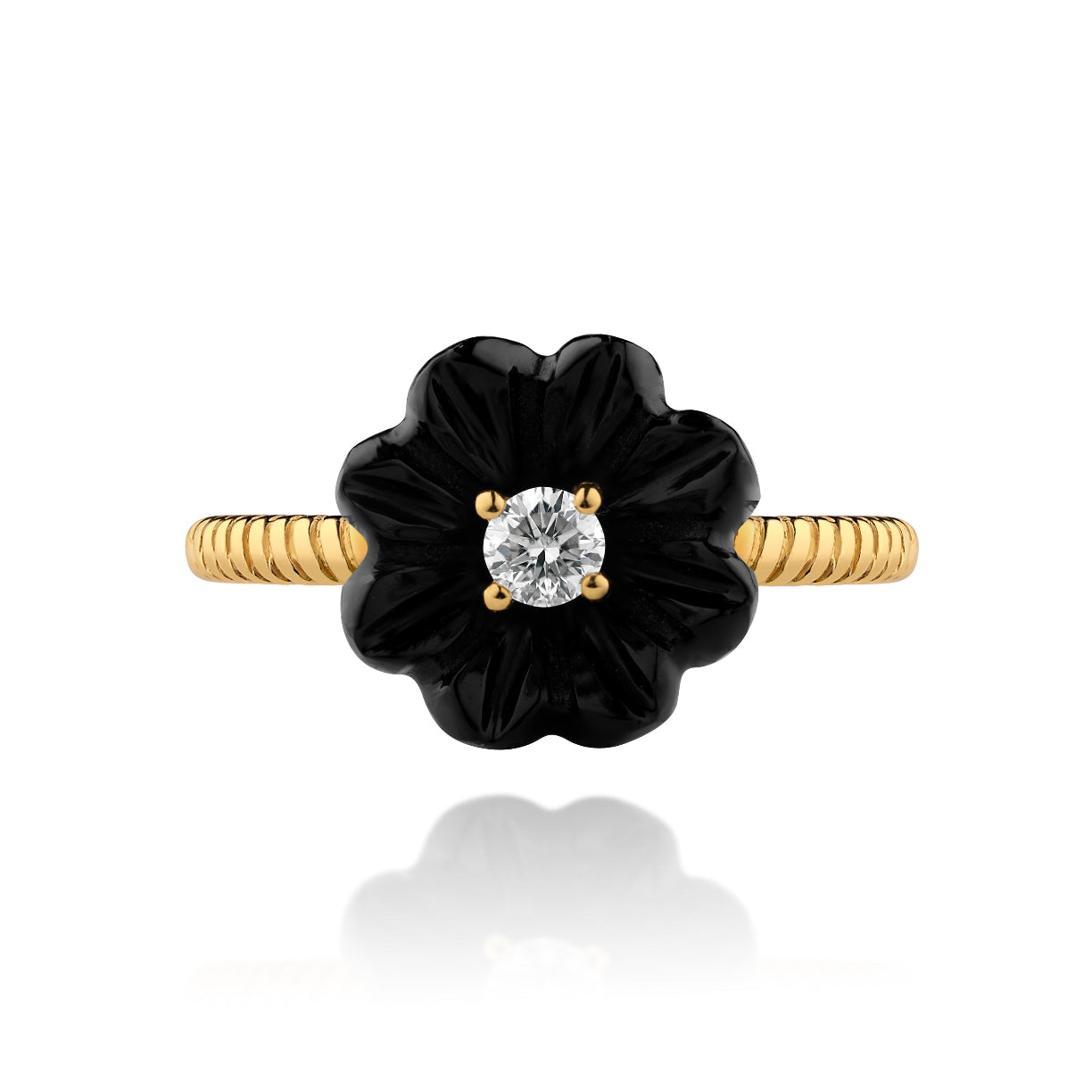 Onyx Paquerette ring