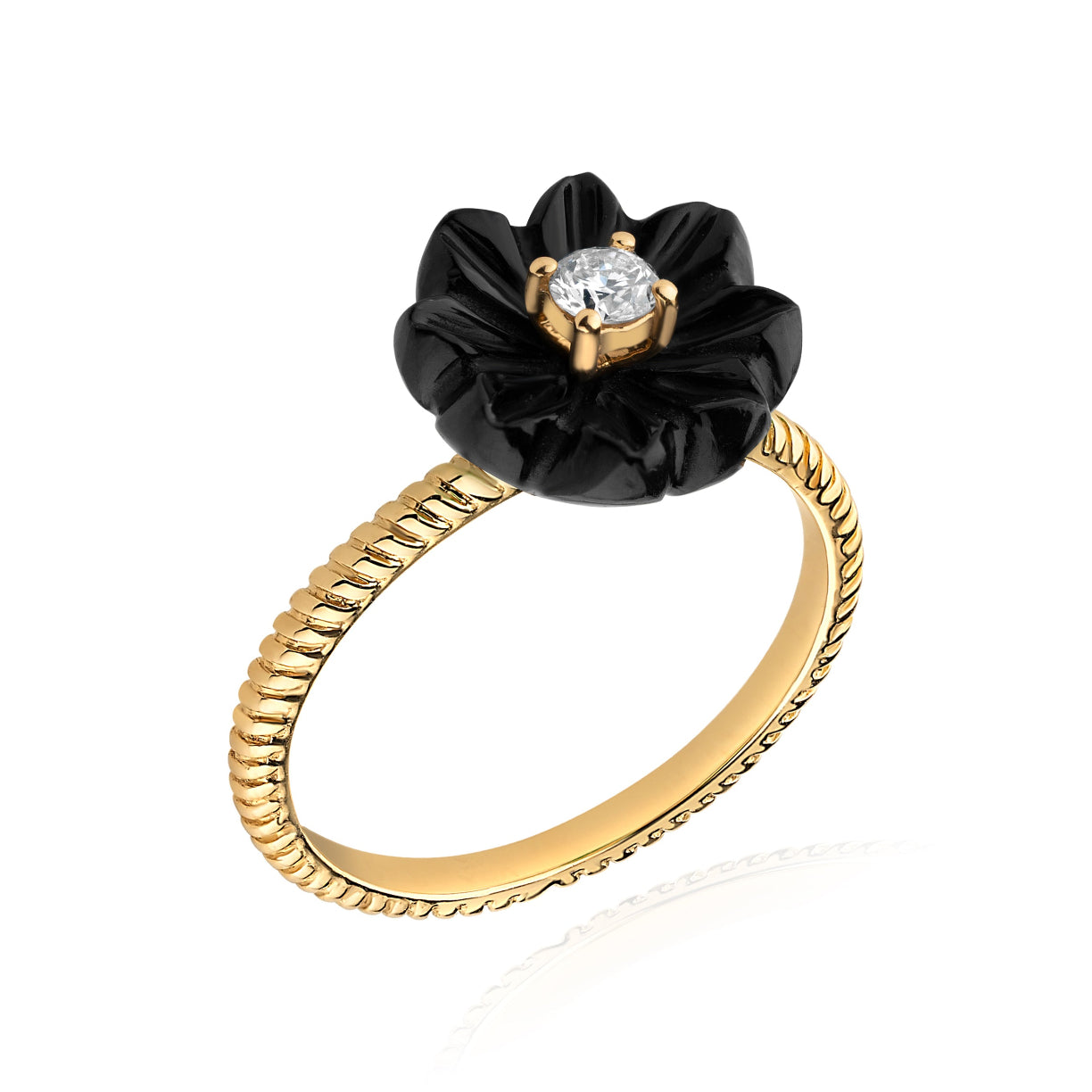 Onyx Paquerette ring