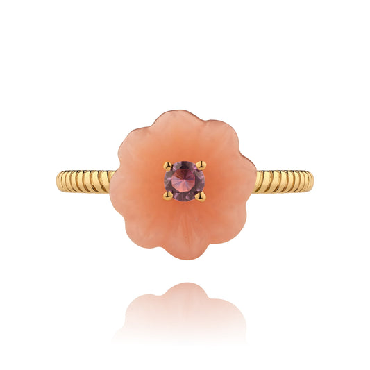 Pink Opale Paquerette ring