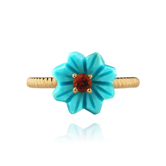 Turquoise Paquerette ring